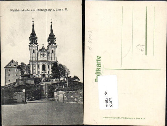 63073,Linz a.d. Donau Pöstlingberg Kirche Detailansicht
