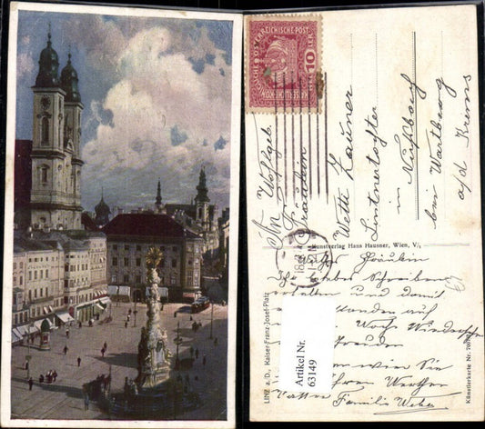 63149,Linz a.d. Donau Kaiser Franz Josef Platz