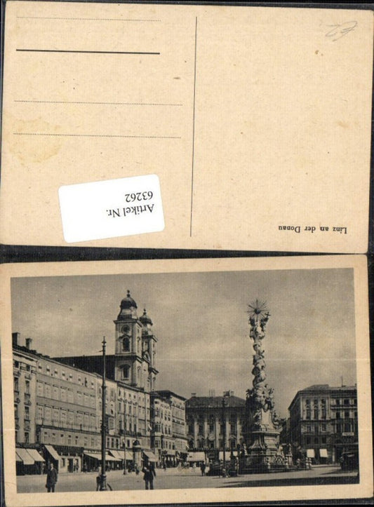 63262,Linz a.d. Donau  Alter Hauptplatz Pestsäule