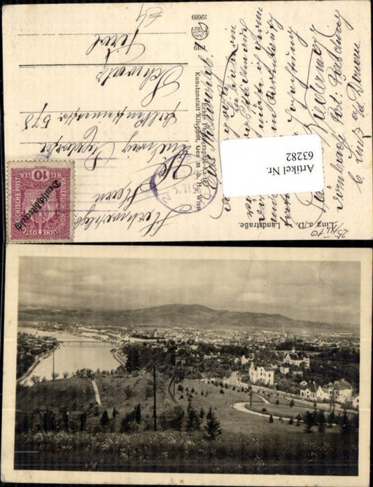 63282,Linz a.d. Donau Totalansicht 1910
