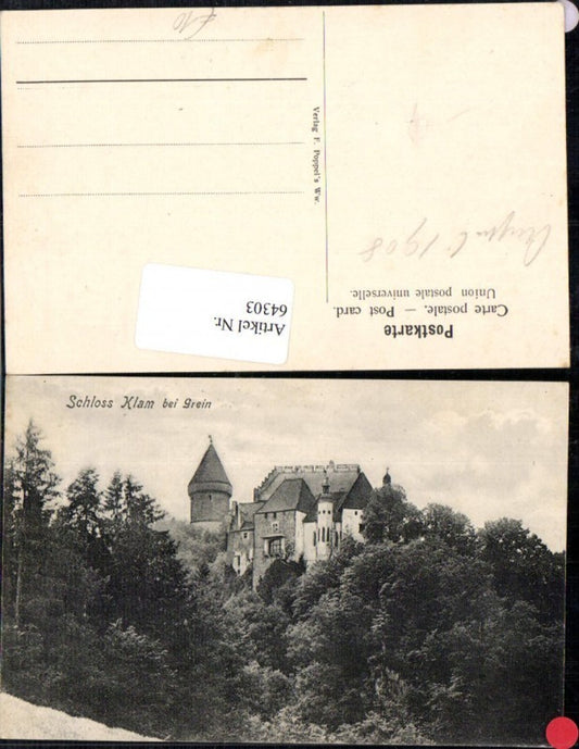 64303,Schloss Burg Klam Clam bei Grein a.d. Donau