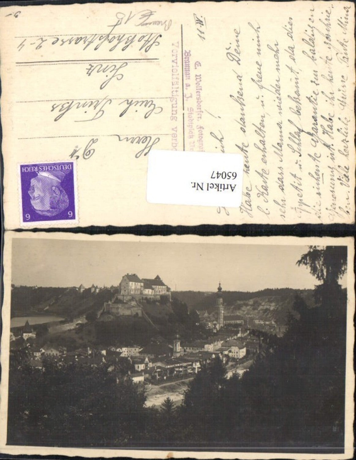 65047,Foto AK Burghausen am Inn 1930