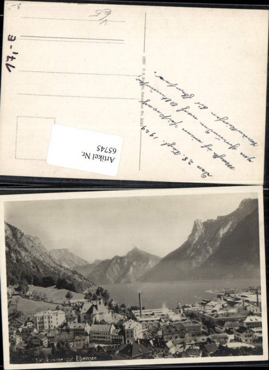 65745,Foto AK Salzkammergut Ebensee Totale pub F.E. Brandt 5047