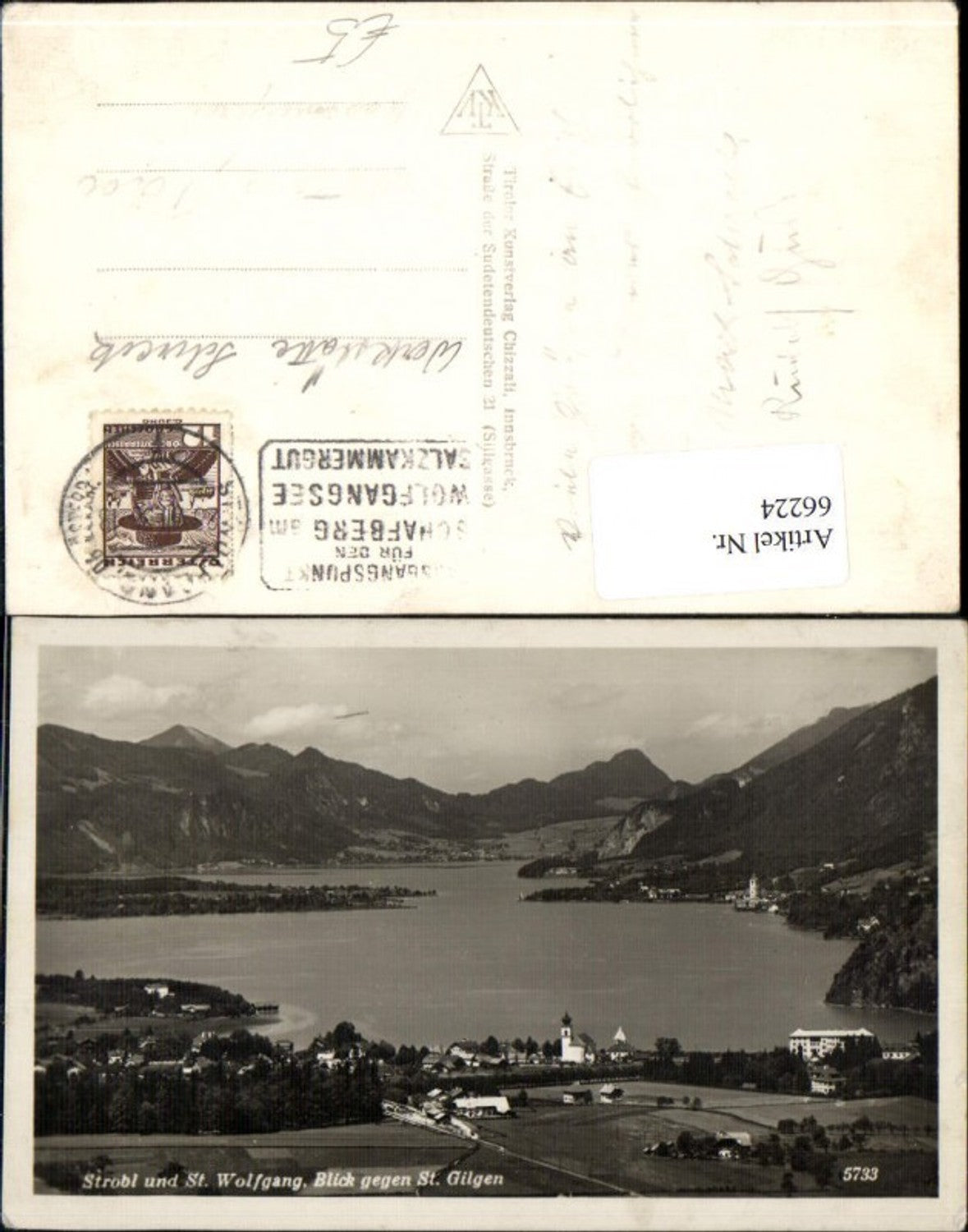 66224,Strobl u. St. Wolfgang Blick gegen St. Gilgen