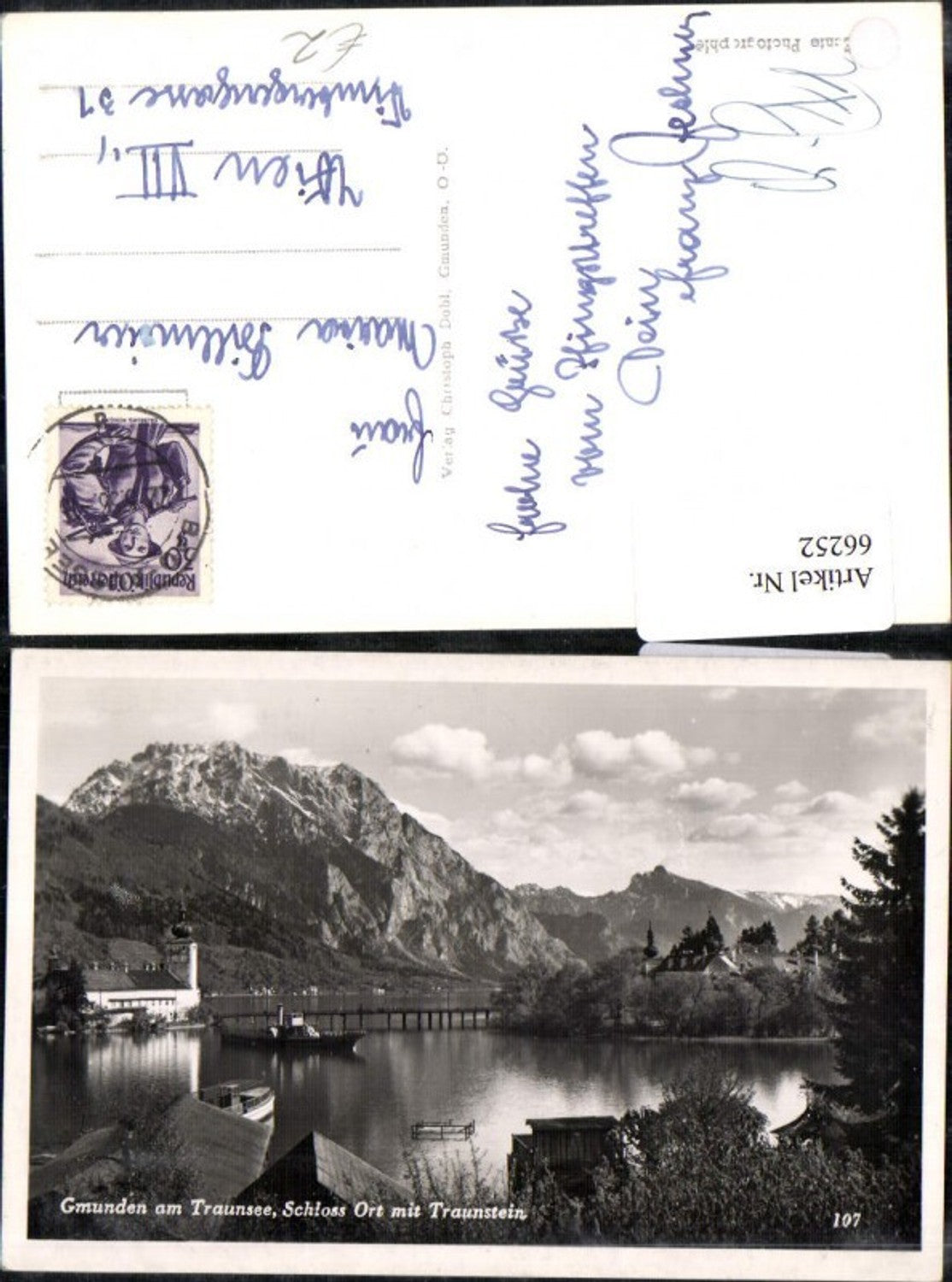 66252,Gmunden a. Traunsee Schloss Ort m. Traunstein