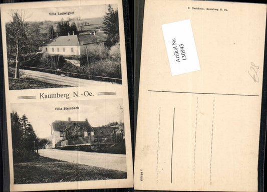 130943,Kaumberg Villa Steinbach Villa Ludwighof Tolle Seltene AK