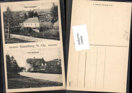 130944,Kaumberg Villa Steinbach Villa Ludwighof  1905