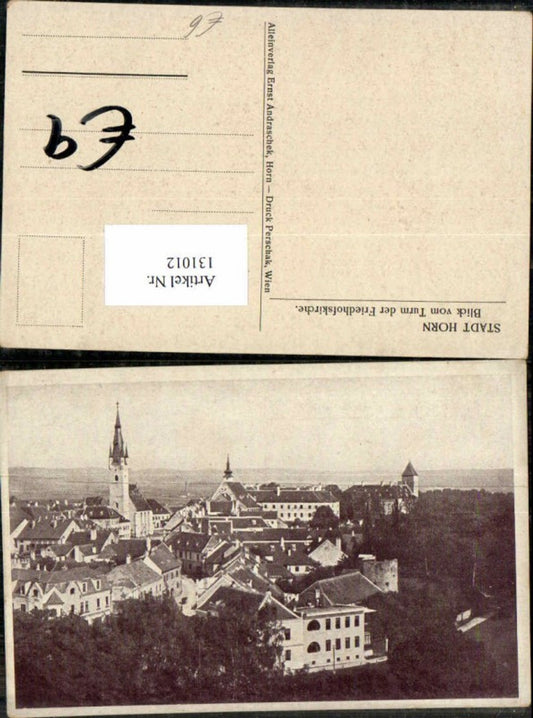 131012,Stadt Horn Blick vom Turm der Friedhofskirche