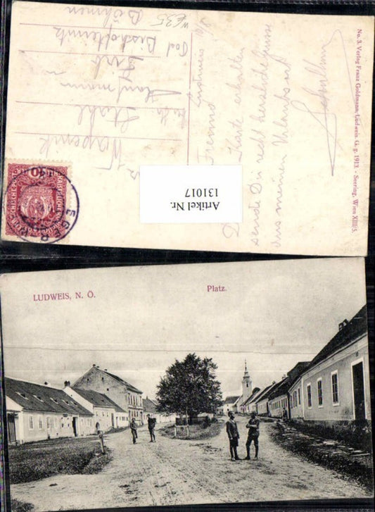 131017,Seltene AK aus Ludweis Aigen Platz