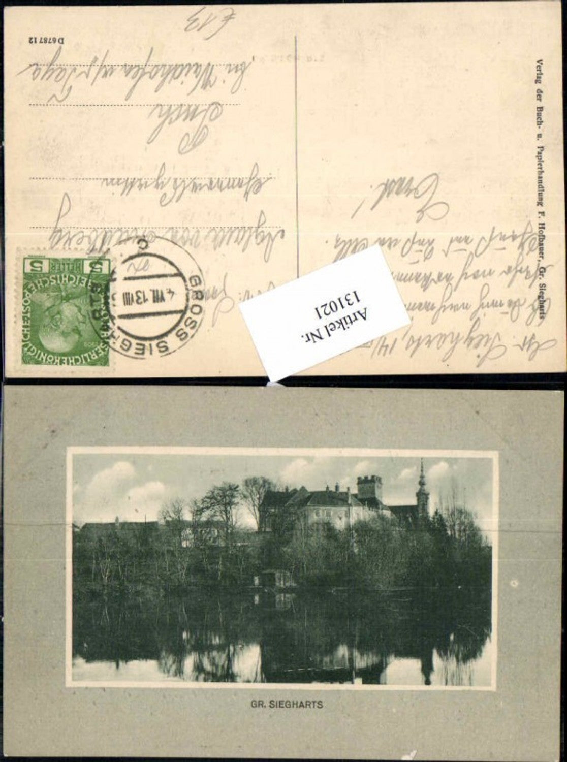 131021,Gross Siegharts Großsiegharts Partie 1913