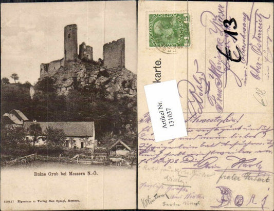 131037,Ruine Grub bei Messern Irnfritz Horn