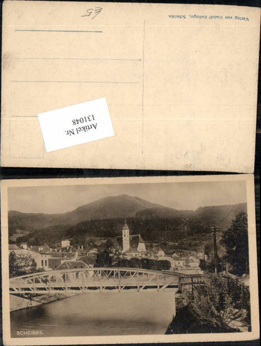 131048,Scheibbs Partie a.d. Brücke Detail 1914