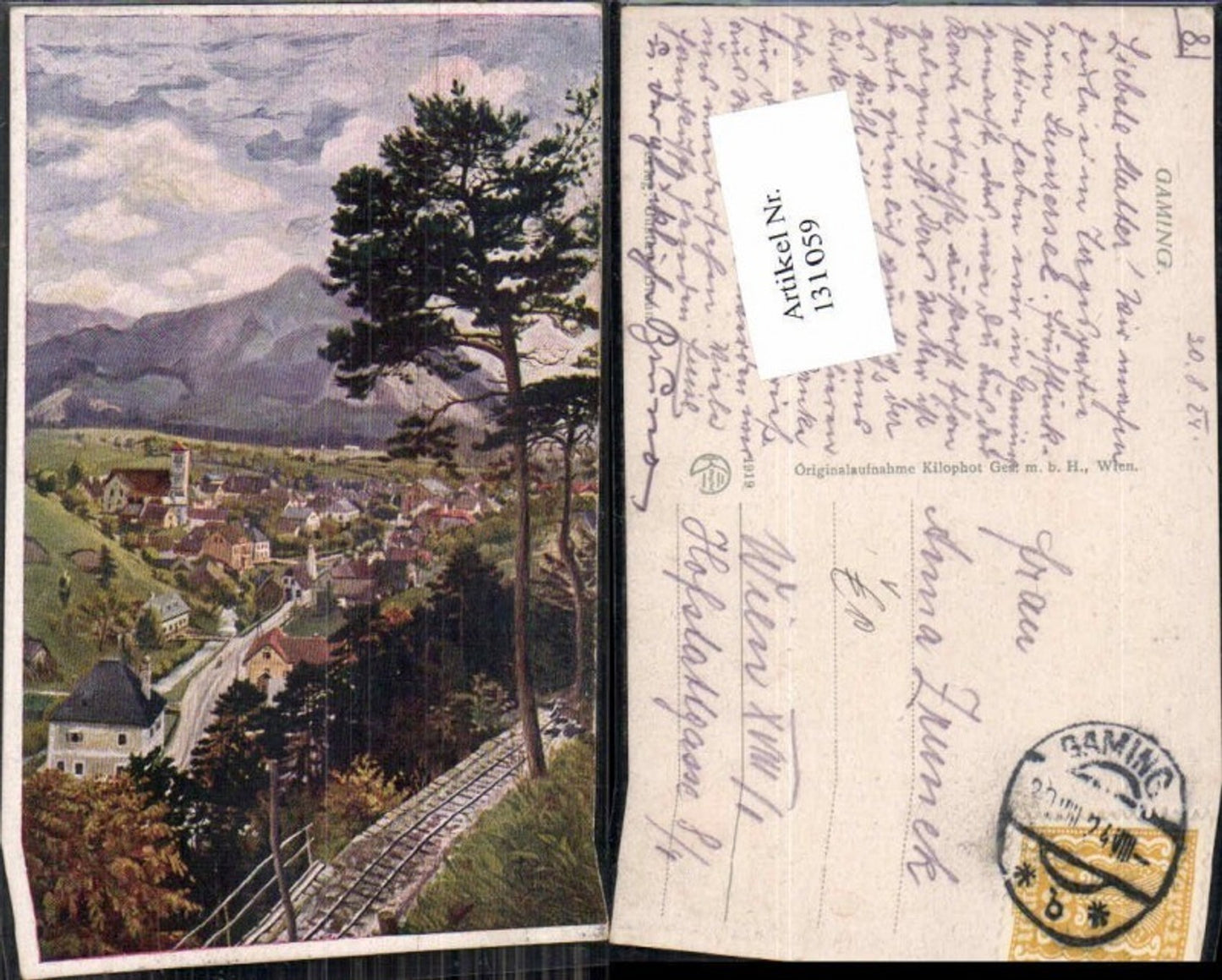 131059,Tolle Künstler AK Gaming Ortsansicht pub Kilophot