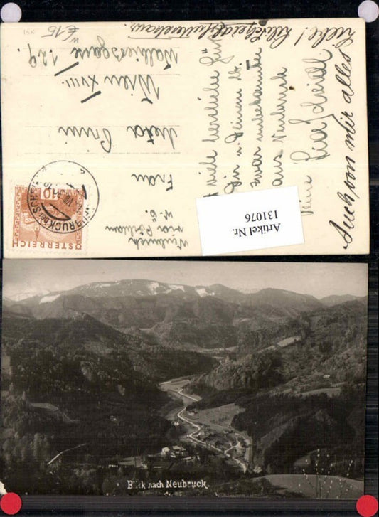 131076,FotoAK Blick nach Neubruck bei Scheibbs 1925