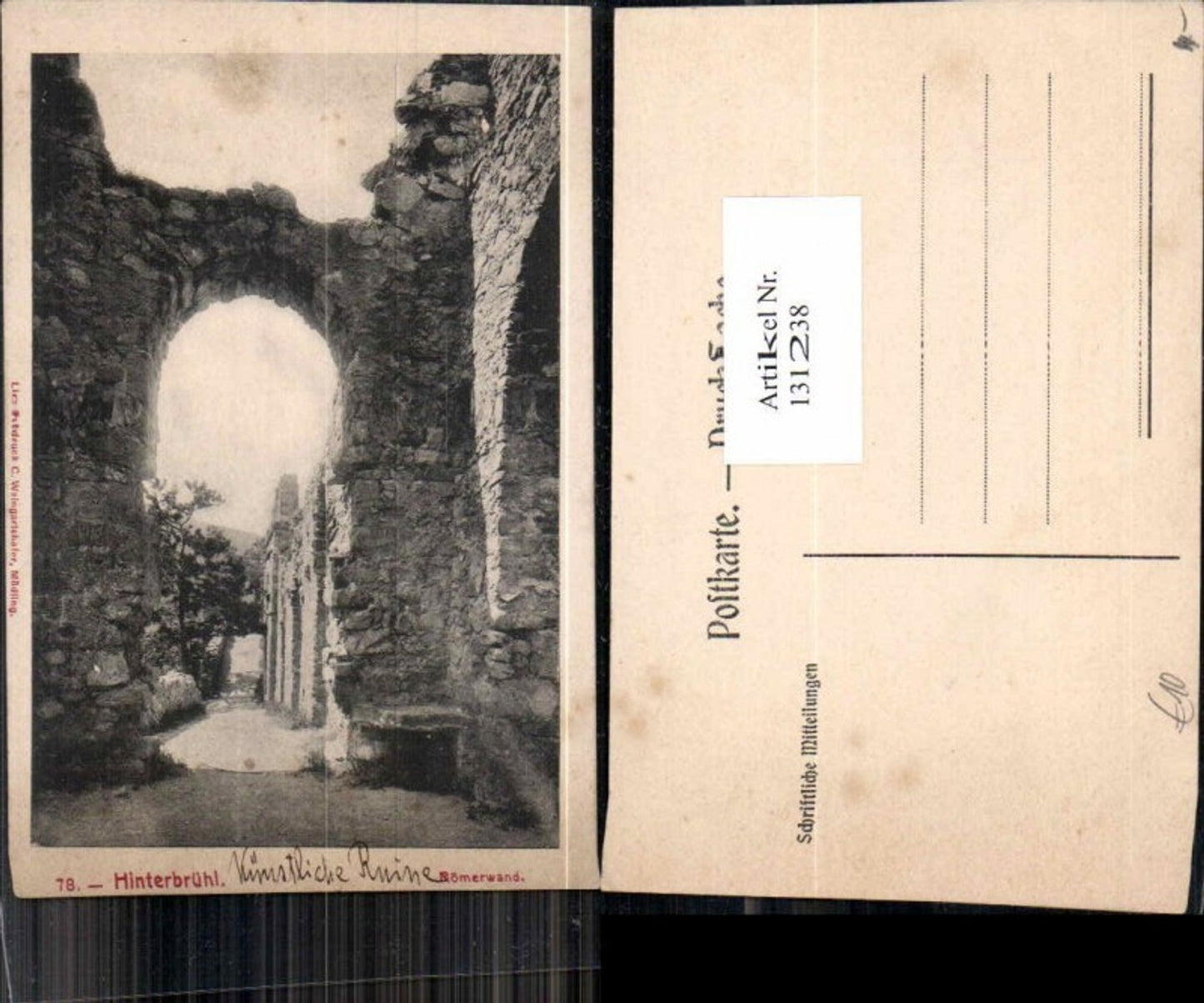 131238,Hinterbrühl bei Mödling Römerwand