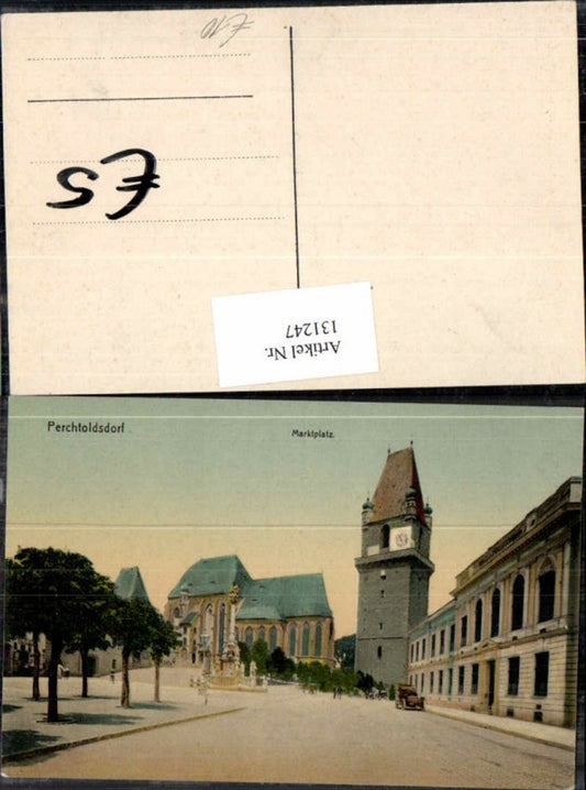 131247,Perchtoldsdorf bei Wien Marktplatz frühe Ansicht 1905