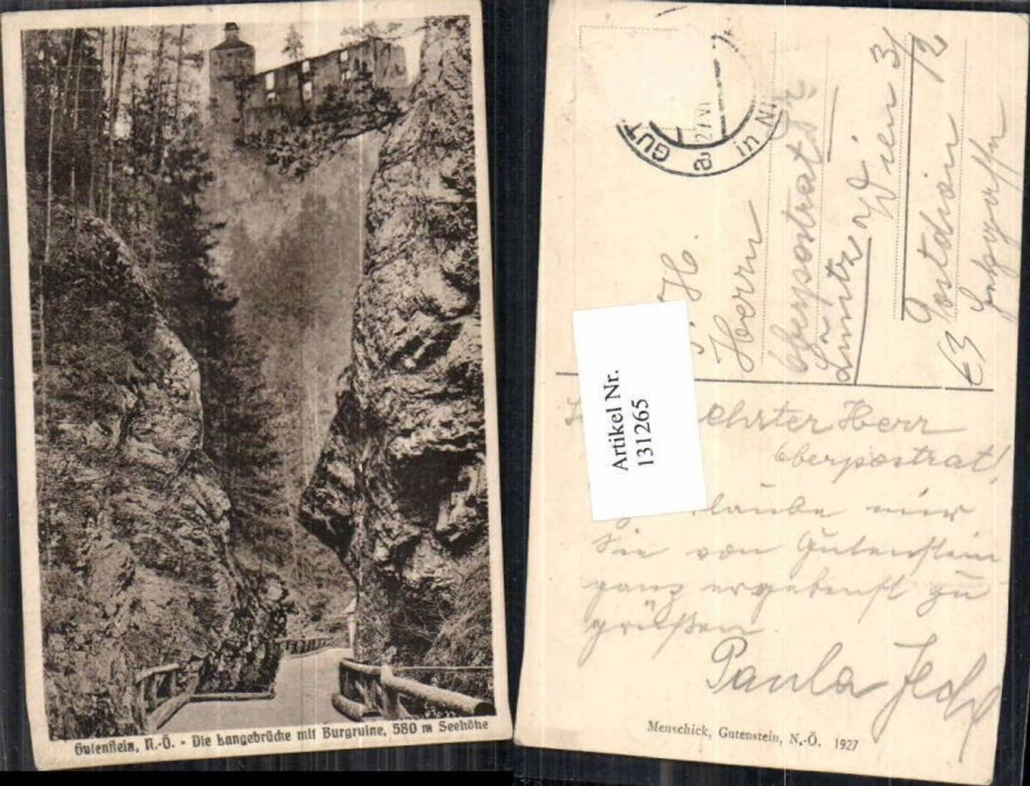 Alte Ansichtskarte – Old Postcard