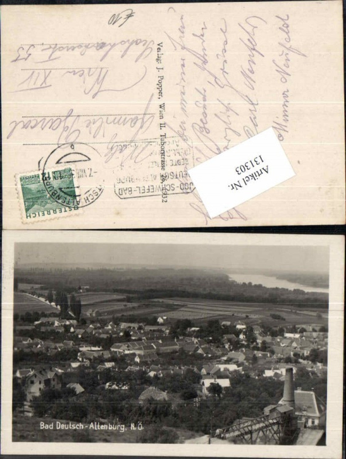 131303,Deutsch Altenburg Carnuntum Totale 1930