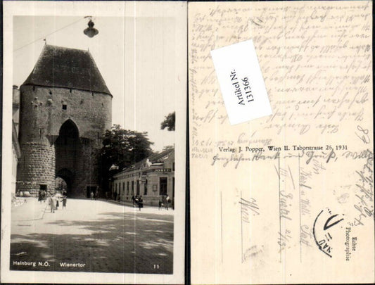 131366,Hainburg a.d. Donau Wienertor Strassenpartie Restauration Gasthaus zum Wienertor