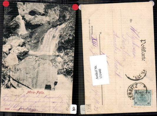 131440,Mirafall Mirafälle bei Pernitz Muggendorf Weissenbach a.d. Triesting 1901