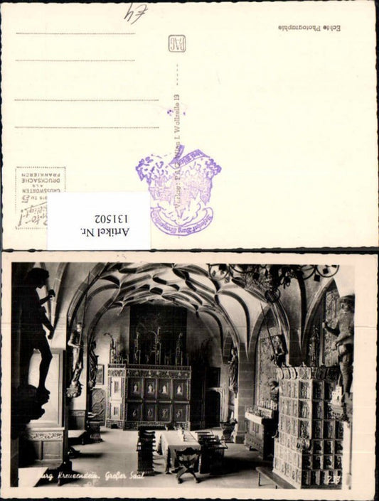 131502,Burg Kreuzenstein bei Korneuburg Grosser Saal