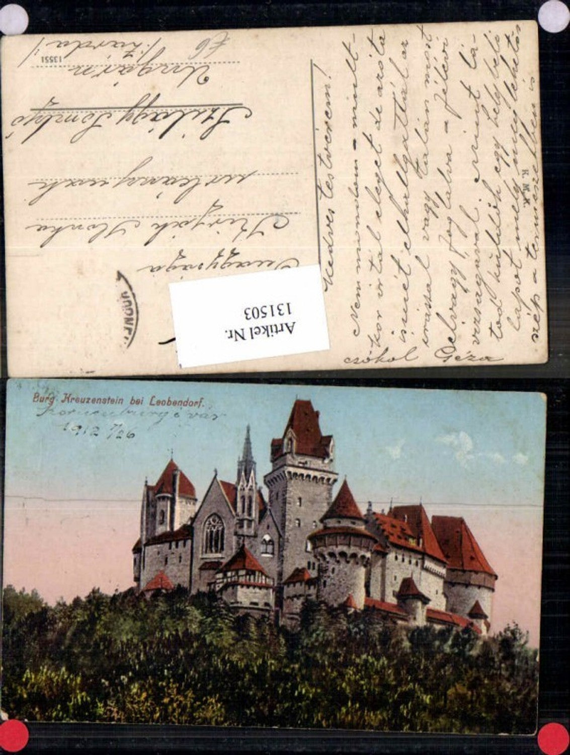 131503,Burg Kreuzenstein bei Korneuburg Leobendorf 1914