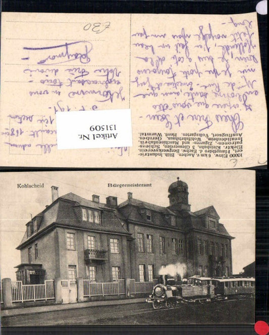 131509,Kohlscheid bei Herzogenrath Aachen Bürgermeisteramt Lokomotive