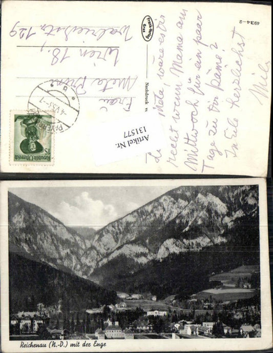 131577,Reichenau a.d. Rax mit der Enge