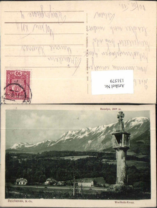 131579,Reichenau a.d. Rax Wartholz Kreuz 1916