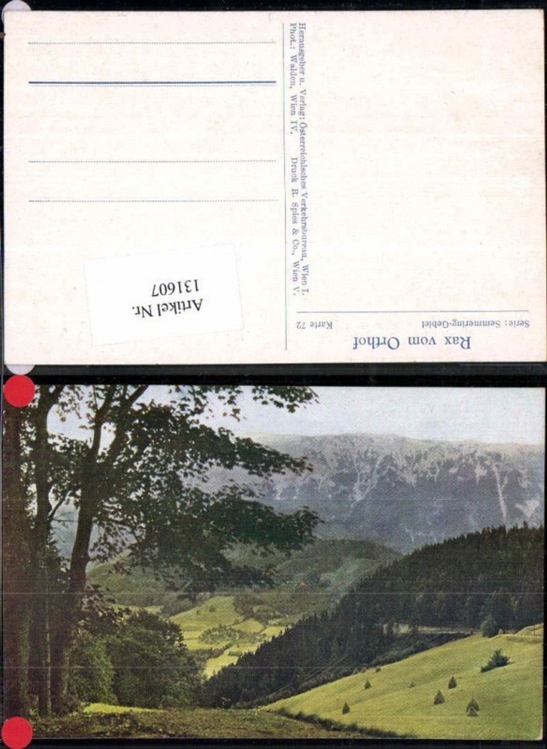 131607,Rax vom Orthof  Reichenau