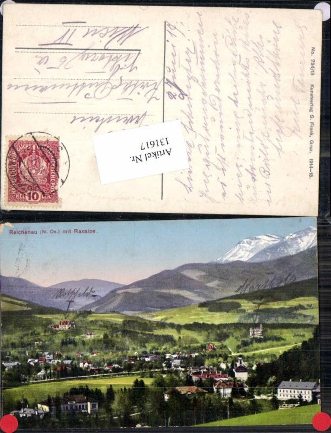 131617,Reichenau a.d. Rax Tolle AK 1914