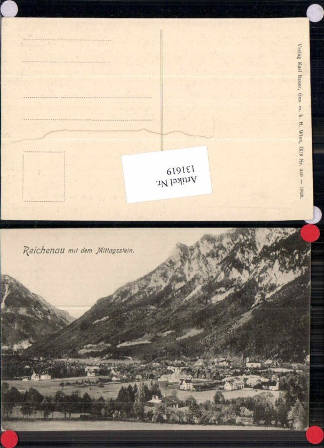 131619,Reichenau a.d. Rax m. Mittagsstein 1913