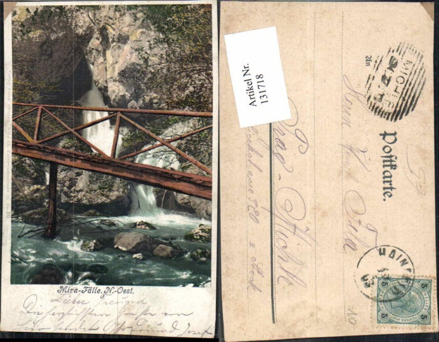 131718,Mirafall Mirafälle bei Pernitz Muggendorf Weissenbach a.d. Triesting 1900