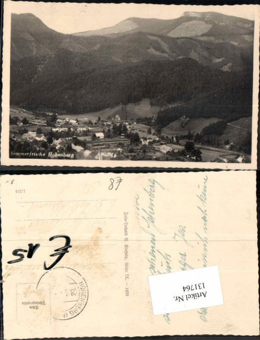 131764,Hohenberg Tolle Ortsansicht 1939
