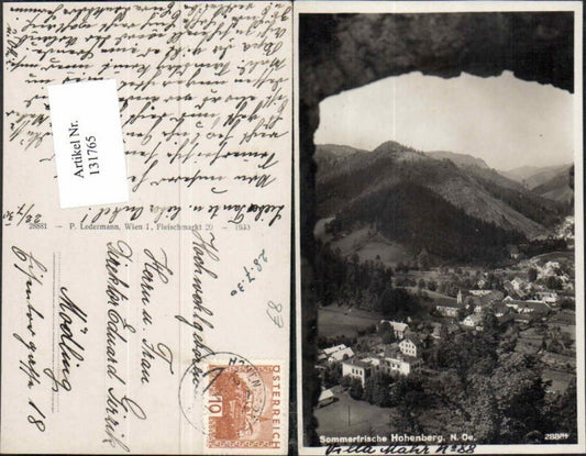 131765,Hohenberg Ortsansicht 1930