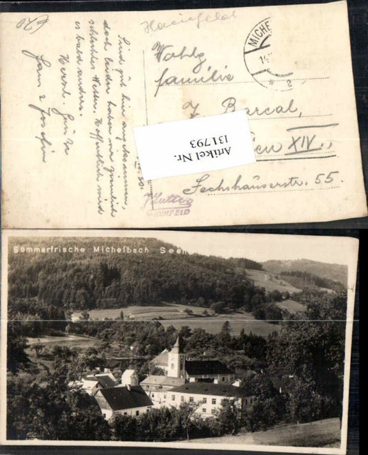 131793,Fotokarte Sommerfrische Michelbach bei St Pölten 1935