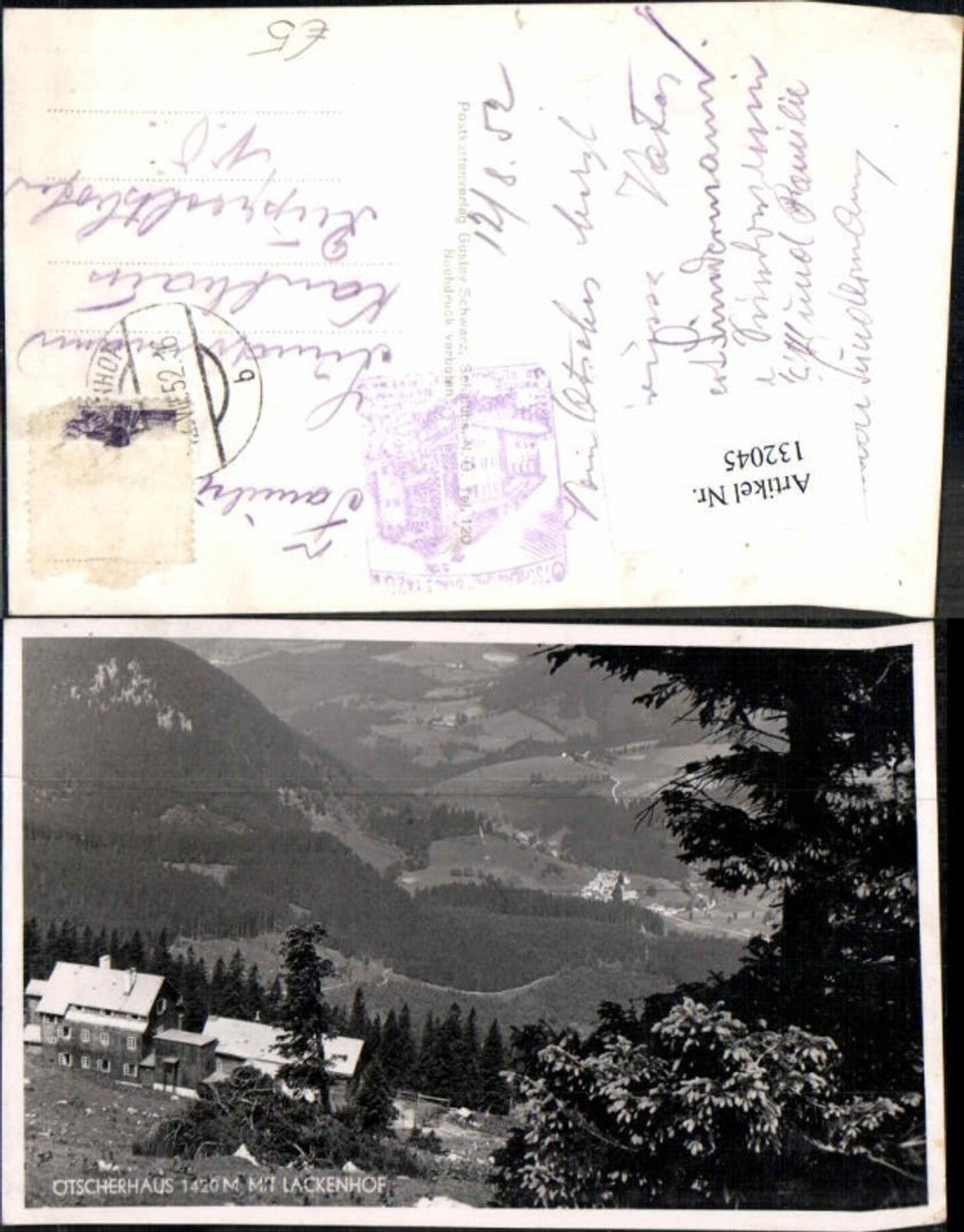 132045,Ötscherhaus m. Lackenhof am Ötscher 1952