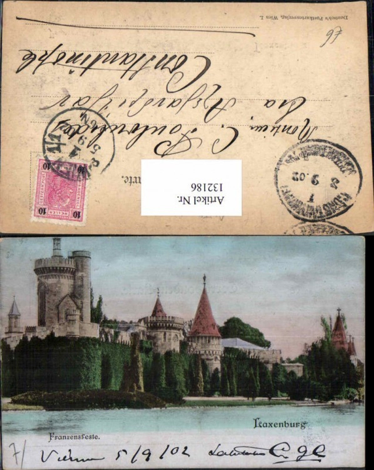 132186,Laxenburg bei Wien Franzensfeste 1912