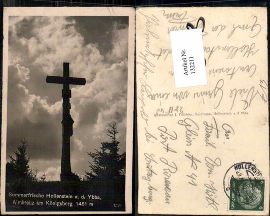 132211,Sommerfrische Hollenstein a.d. Ybbs Königsberg Almkreuz 1935