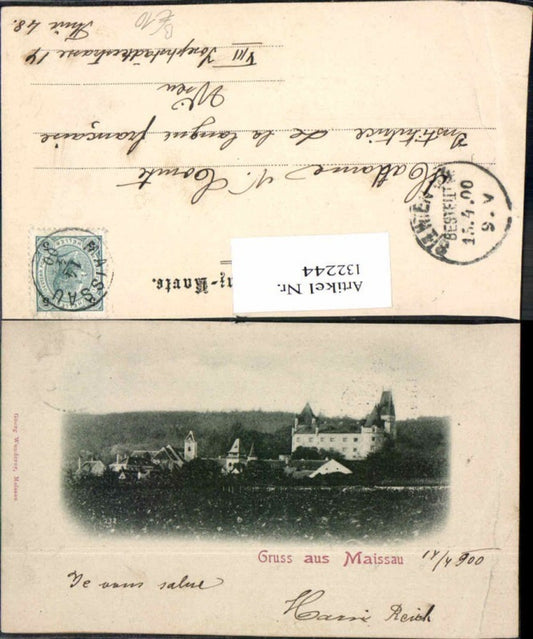 132244,Gruss aus Maissau 1900