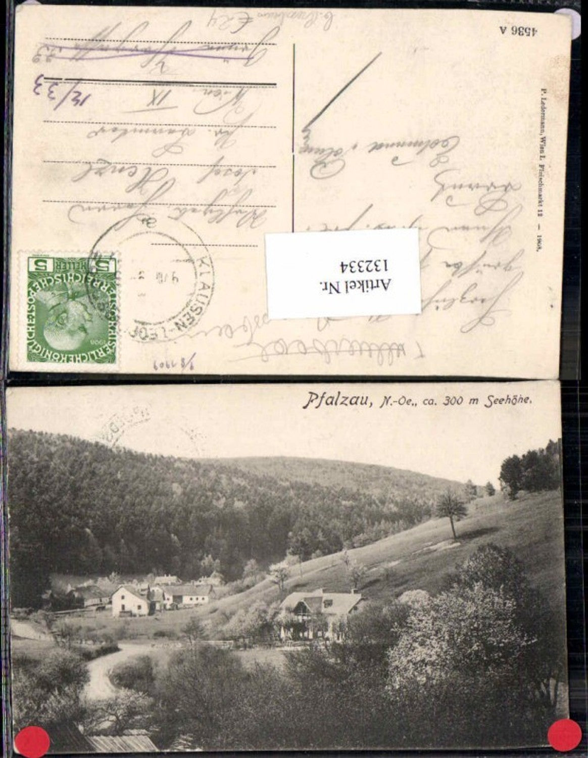 132334,Pfalzau a.d. Westbahn b. Pressbaum Tullnerbach 1910