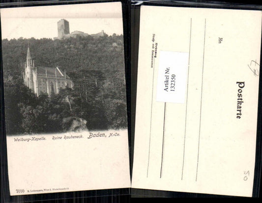 132350,Weilburg Kapelle Ruine Rauheneck Baden Wien