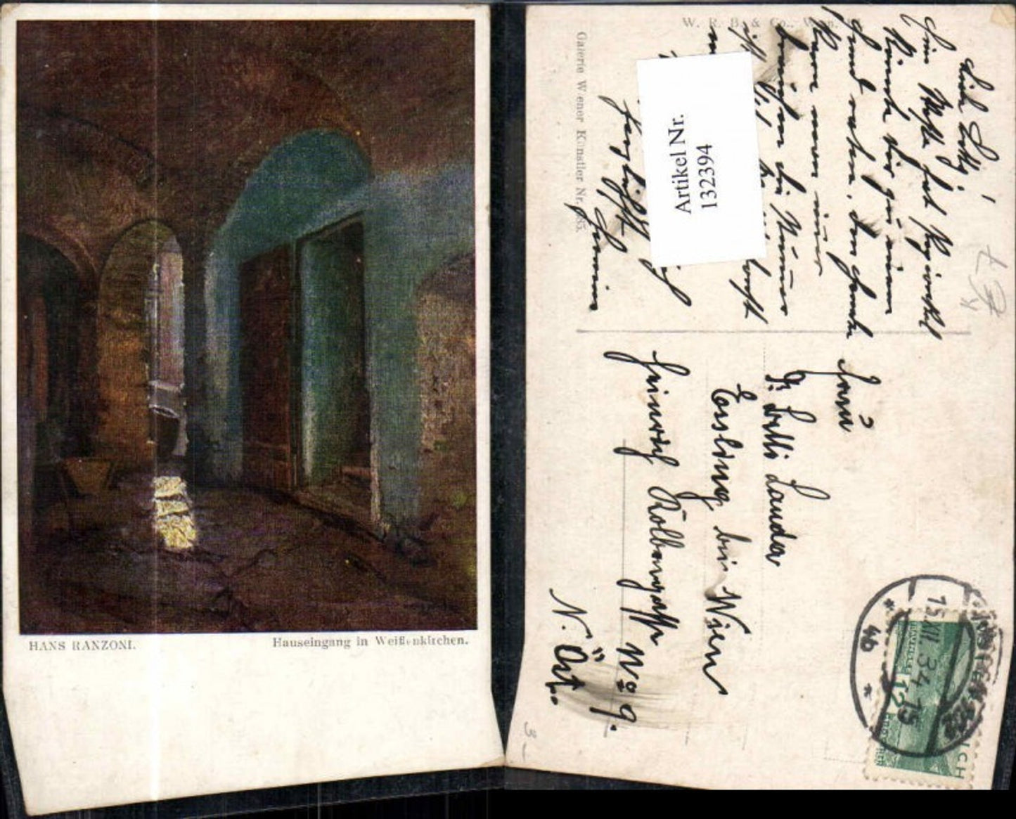 132394,Hans Ranzoni Hauseingang in Weissenkirchen a.d. Donau Wachau