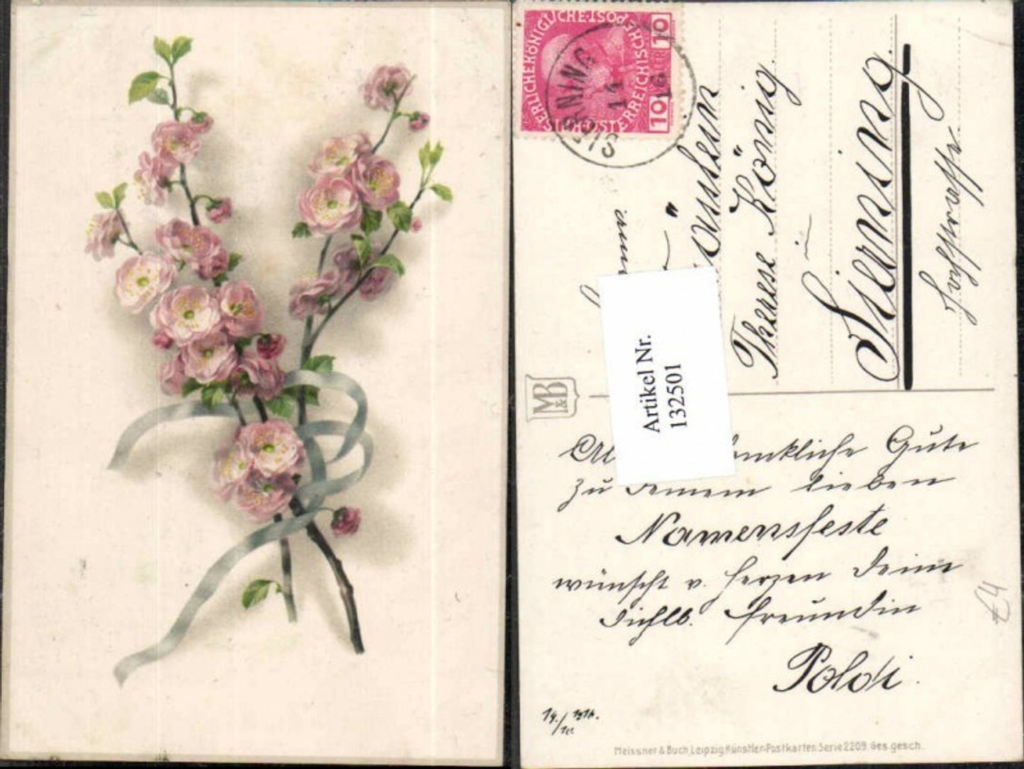 132501,Meissner & Buch Leipzig 2209 Blumen
