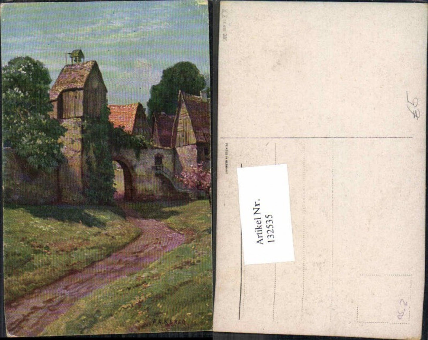 132535,P. Kerer sign. KÜnstlerkarte