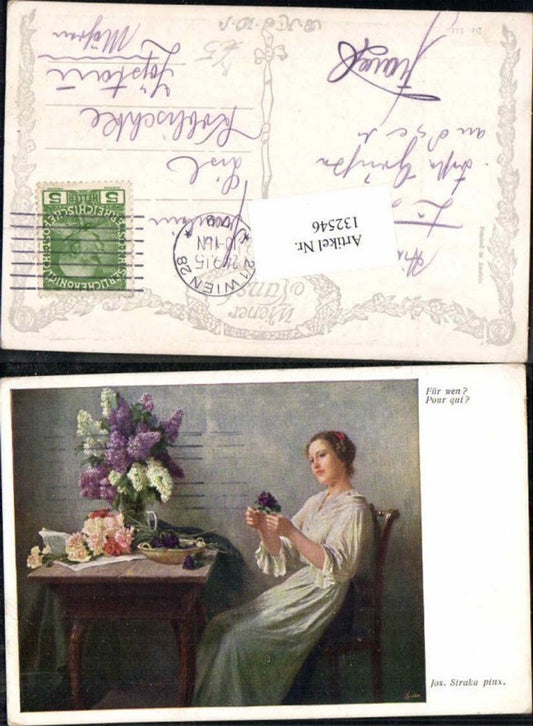132546,Josef Straka Für wen Frau Blumen
