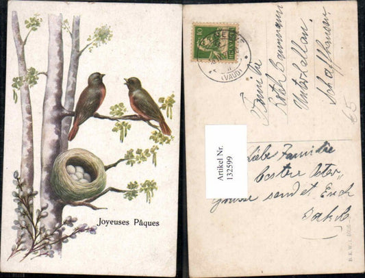 132599,Ostern Vogel Vögel Nest Eier