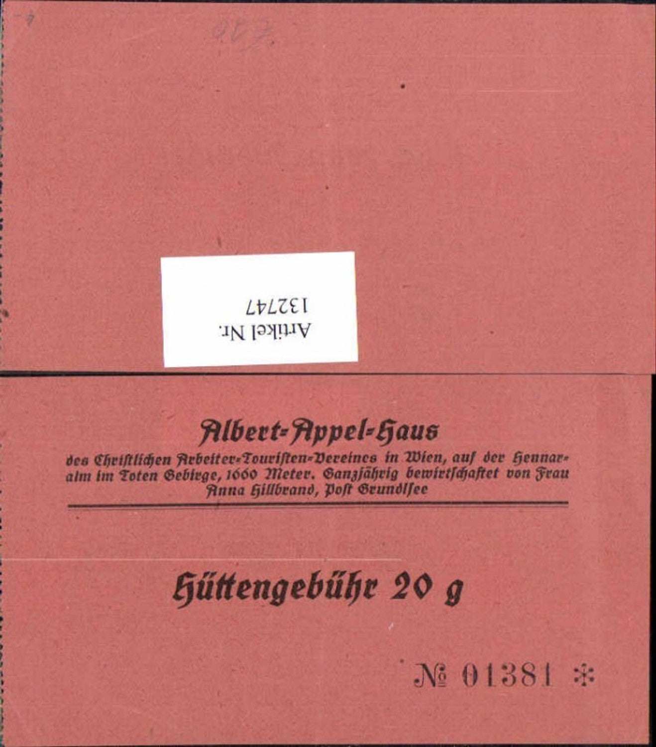 Alte Ansichtskarte – Old Postcard