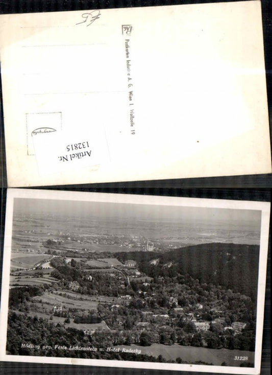 132815,Mödling m. Feste Liechtenstein und Hotel Radetzky