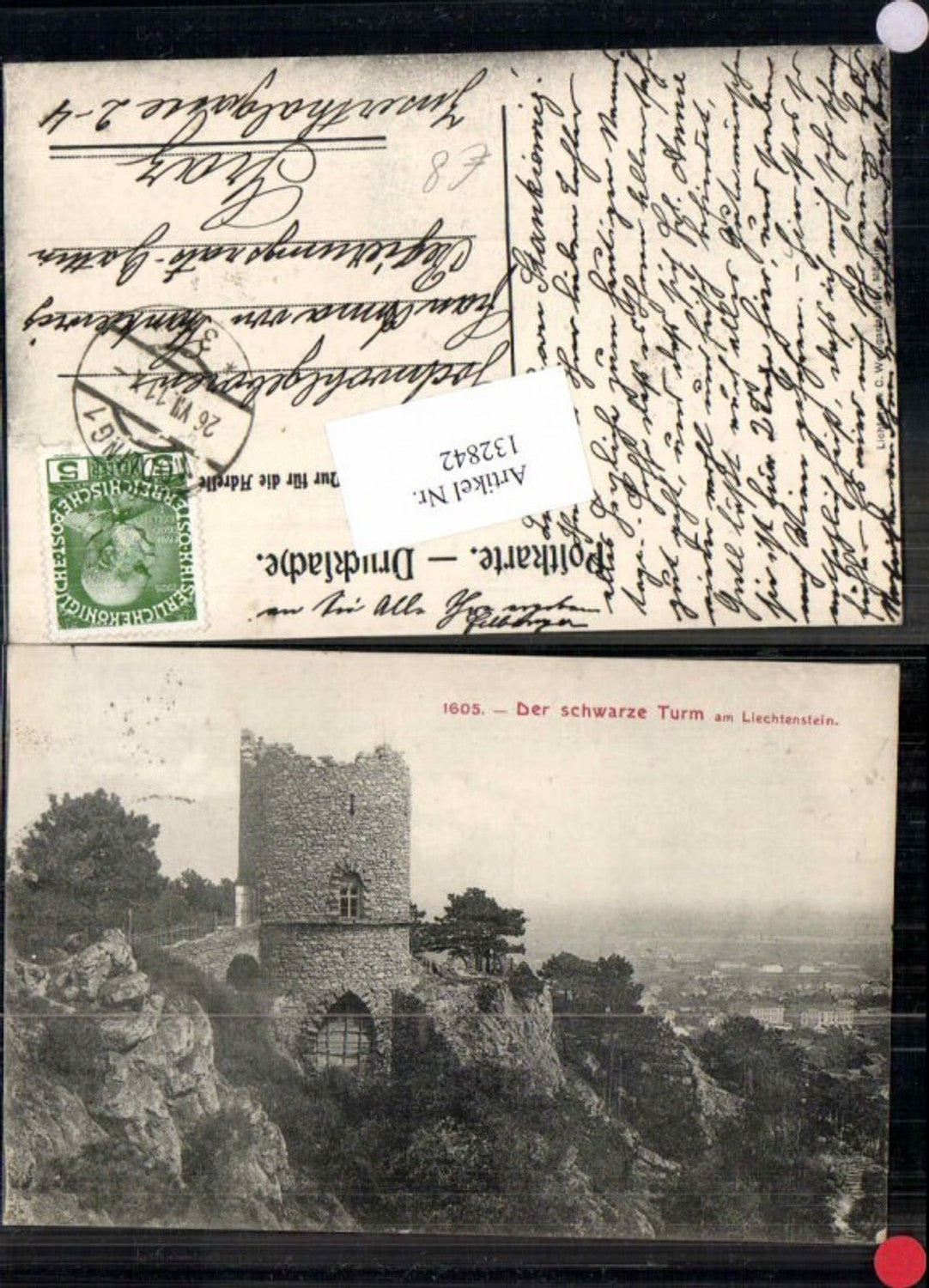 132842,Der Schwarze Turm in Mödling